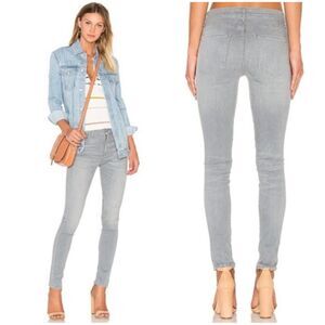 AGOLDE Grey Sophie High Rise Skinny Denim Jeans Womens 26